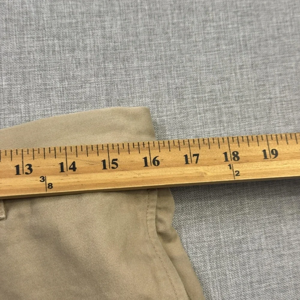 Lacoste Pants Mens 32x32 Beige Chino Regular Fit Zip Fly Flat Front Pockets